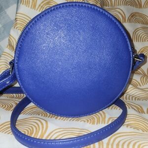 Sunday Best Vibrant Blue Round Crossbody Bag